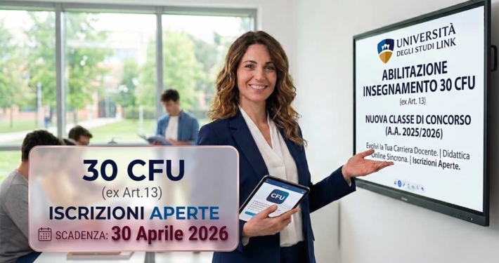 abilitazione 30 cfu art 13 unilink ecampus