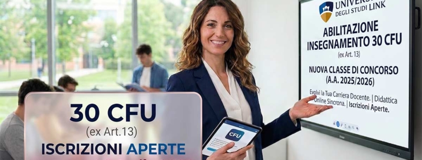 abilitazione 30 cfu art 13 unilink ecampus